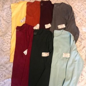 Lot of SEVEN long sleeve layering tees!